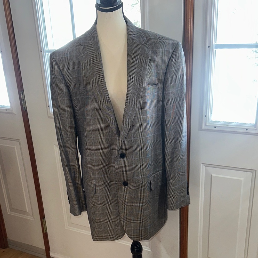 NWOT Brooks Brothers Classic Gray Check Blazer
